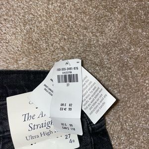 Abercrombie Ultra High Rise Ankle Straight Jeans. Curve Love